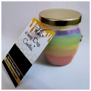Rainbow candle